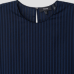 Theory Women Linear Cotton Oversized Boxy Tee - Nocturne Navy