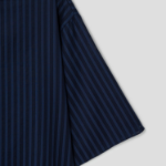 Theory Women Linear Cotton Oversized Boxy Tee - Nocturne Navy