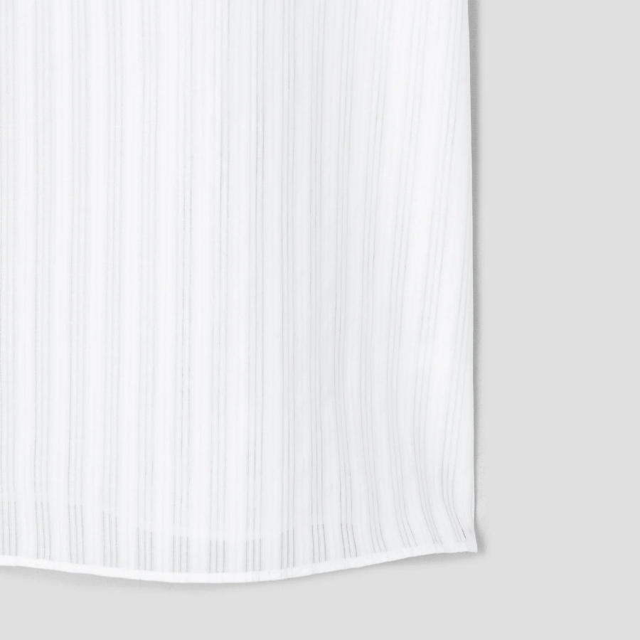 Theory Women Linear Cotton Oversized Boxy Tee - White