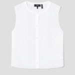 Theory Women Linear Cotton Shell - White
