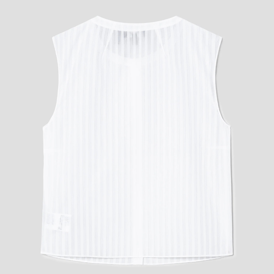 Theory Women Linear Cotton Shell - White