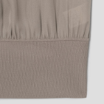 Theory Women Silk Combo Rib Waistband Shortsleevetop - Soft Taupe