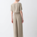 Theory Women Silk Combo Rib Waistband Shortsleevetop - Soft Taupe