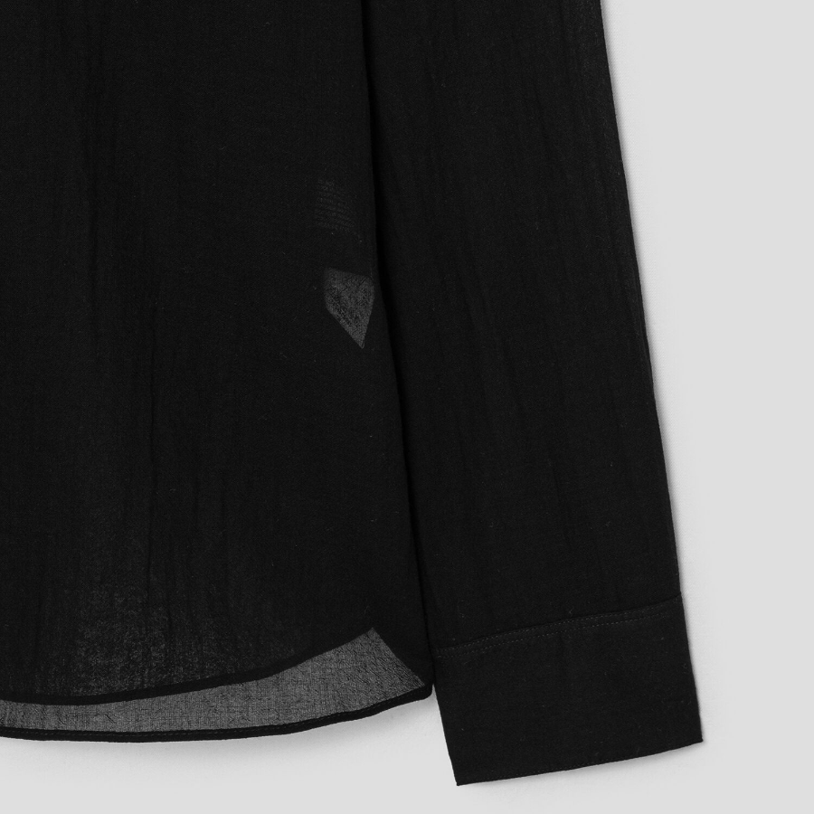 Theory Women Summer Cotton New Straight Shirt - Black