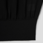 Theory Women Silk Combo Rib Waistband Shortsleevetop - Black