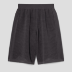 KUHO Rayon Blend Banded Wide Knit Shorts - Ash