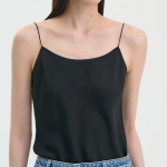 Theory Women Silk Georgette Slip Top - Black