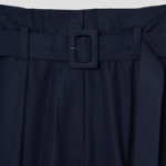 KUHO Cotton Belted Bermuda Pants - Navy