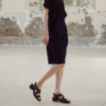 KUHO Cotton Belted Bermuda Pants - Navy