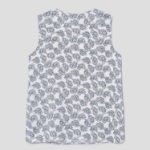 Theory Women Poly Georgette V-Neck Slit Blouse - Navy Multi