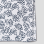 Theory Women Poly Georgette V-Neck Slit Blouse - Navy Multi