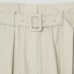 KUHO Cotton Belted Bermuda Pants - Beige