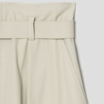 KUHO Cotton Belted Bermuda Pants - Beige