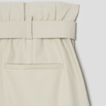 KUHO Cotton Belted Bermuda Pants - Beige