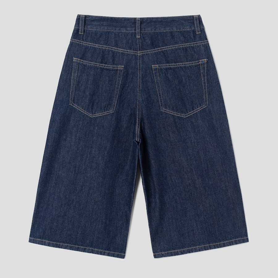 KUHO [HEART FOR EYE] Bermuda Denim Shorts - Navy