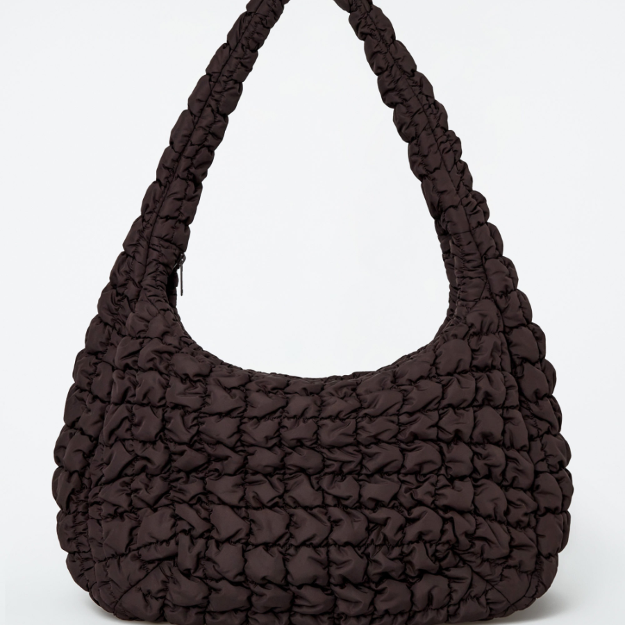 COS Oversized Quilted Crossbody Bag – Dark Brown