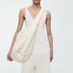 COS Oversized Quilted Crossbody Bag – Light Beige