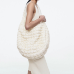 COS Oversized Quilted Crossbody Bag – Light Beige