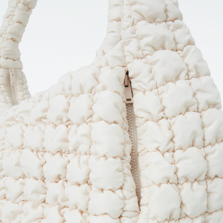 COS Oversized Quilted Crossbody Bag – Light Beige