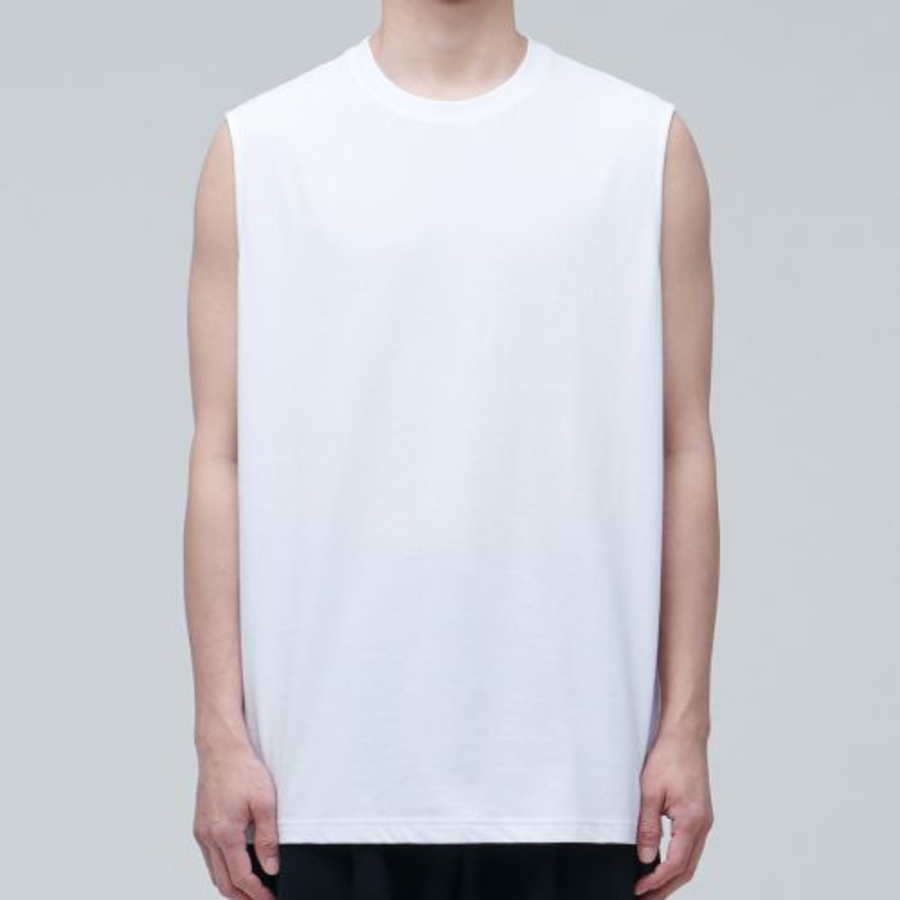 [Cooltandard] Relaxed Sleeveless Top — White