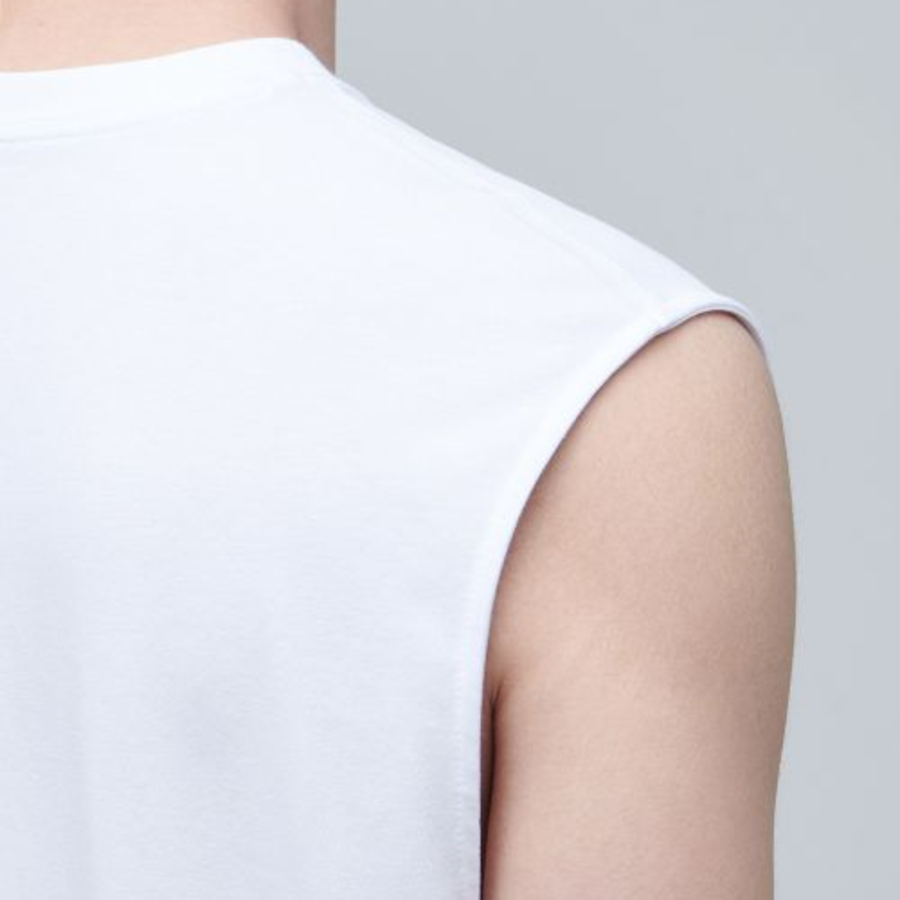 [Cooltandard] Relaxed Sleeveless Top — White