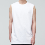 Layered Sleeveless Top — Regular Length — White