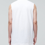 Layered Sleeveless Top — Regular Length — White