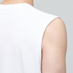 Layered Sleeveless Top — Regular Length — White