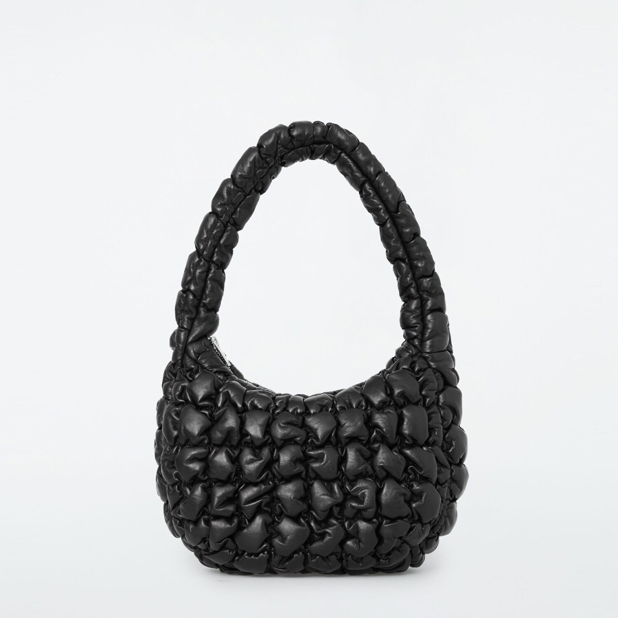 COS Quilted Mini Bag – Leather Black