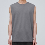 Relaxed Sleeveless Top — Grey