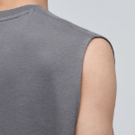 Relaxed Sleeveless Top — Grey