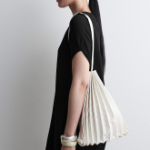 COS ACCORDION Tote Bag – Canvas Chalk