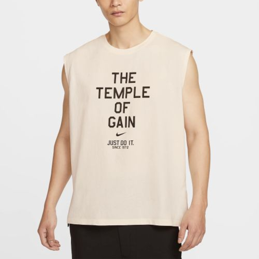 Sleeveless T-Shirt M — Ivory