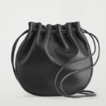 COS Gathered Crossbody Bag – Leather Black