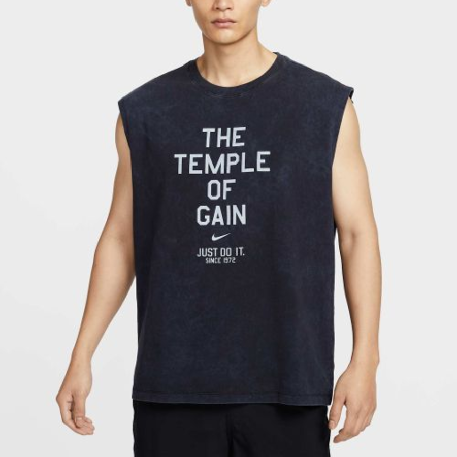 Sleeveless T-Shirt M — Black