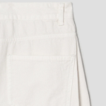 KUHO Tuck Detail Wide Fit Denim Pants - Ivory