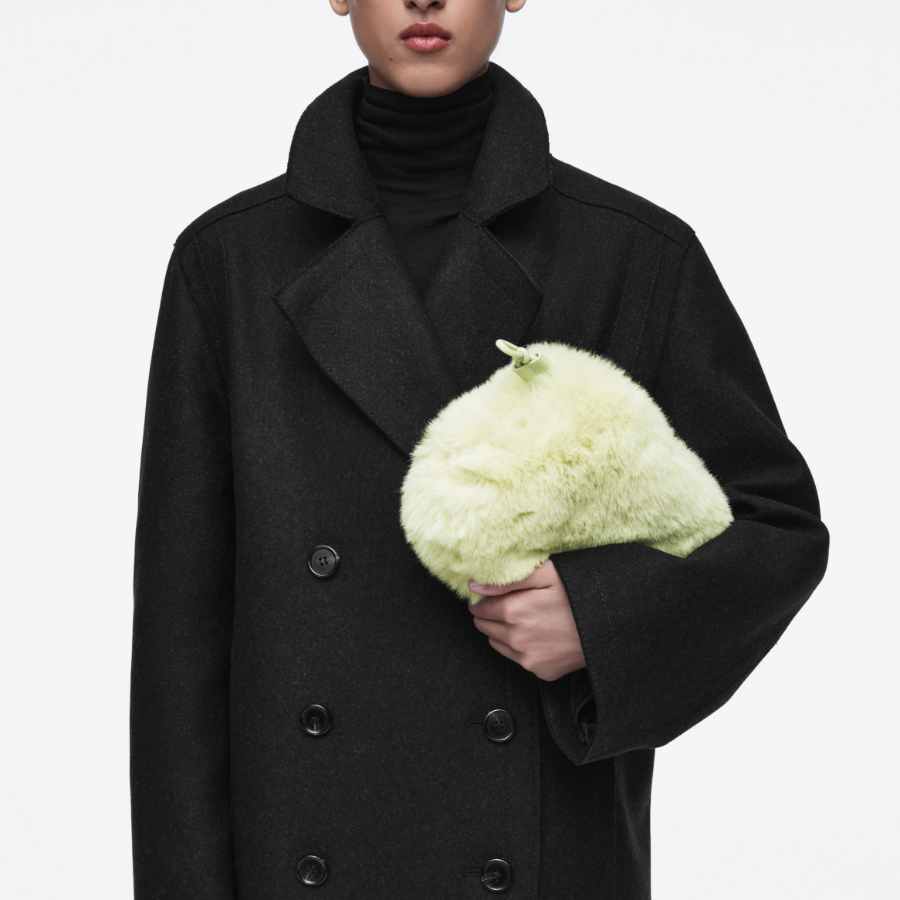 COS CAVATELLI Mini Clutch – Four Pale Green