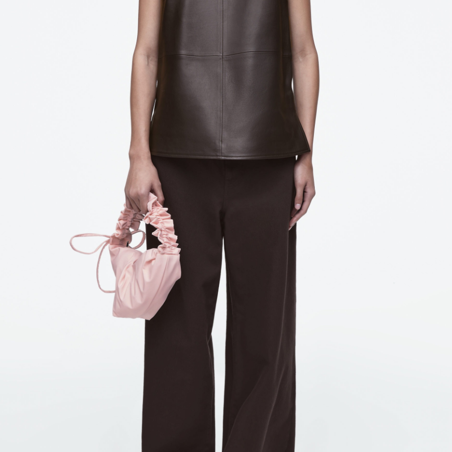 COS Ruffle Shoulder Bag – Light Pink