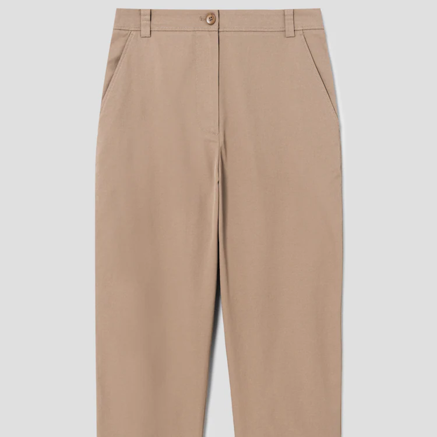 KUHO [Summer Icon Slacks] Linen Blend Baggy 201 Pants - Yellowish Brown