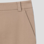 KUHO [Summer Icon Slacks] Linen Blend Baggy 201 Pants - Yellowish Brown