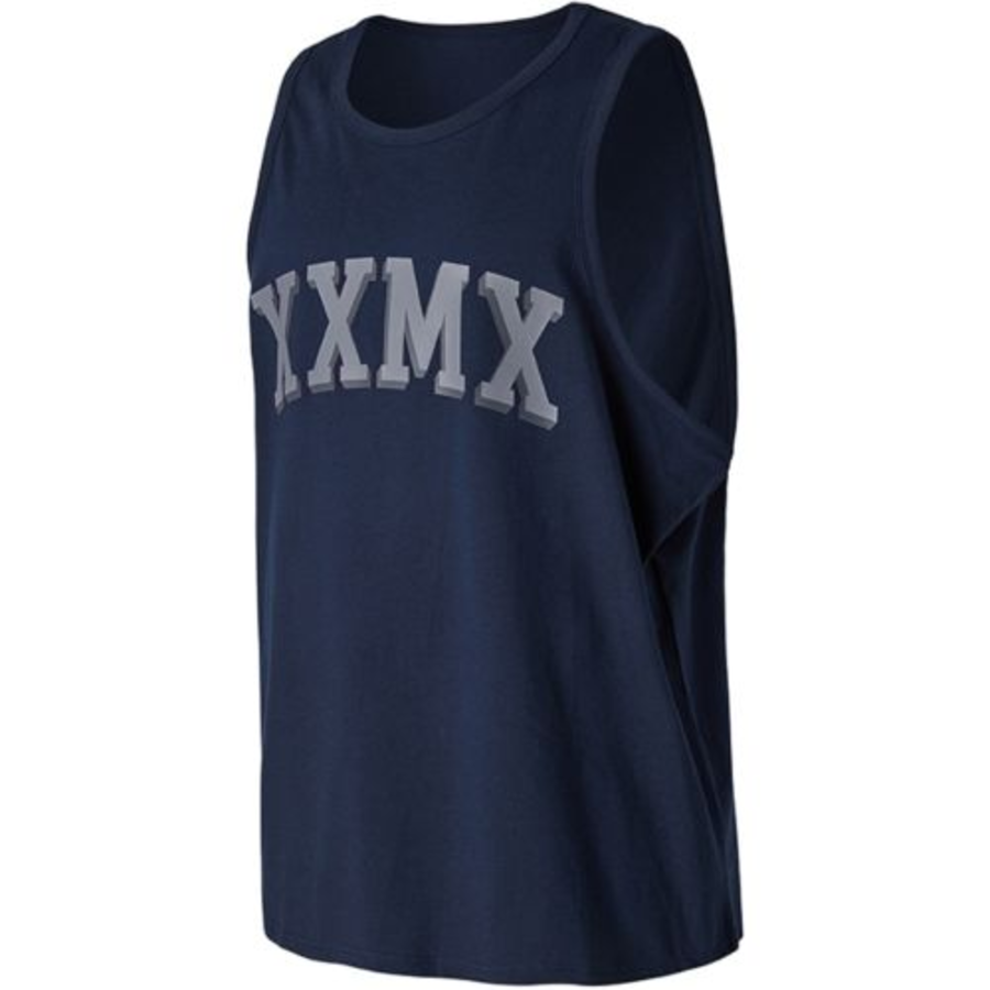 Pure Cotton Arch Logo Sleeveless — Navy