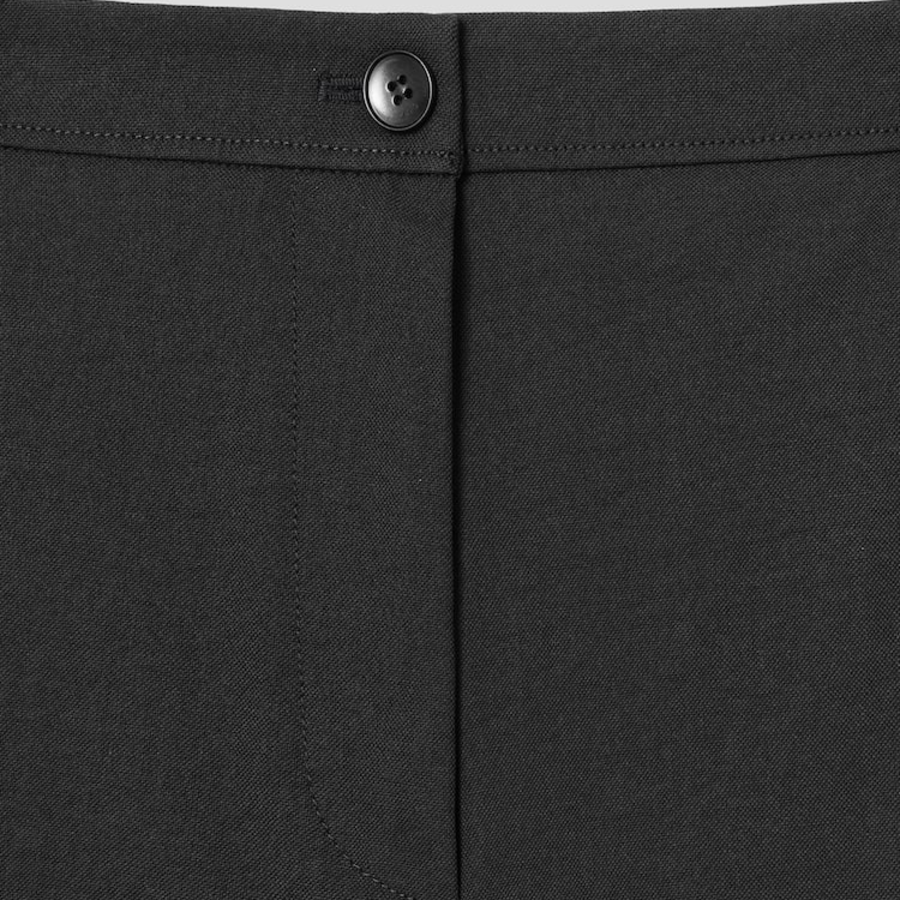 KUHO [Summer Icon Slacks] Linen Blend Baggy 201 Pants - Black