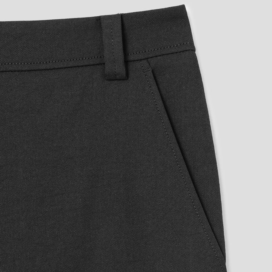 KUHO [Summer Icon Slacks] Linen Blend Baggy 201 Pants - Black