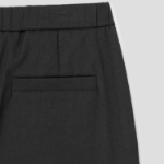 KUHO [Summer Icon Slacks] Linen Blend Baggy 201 Pants - Black