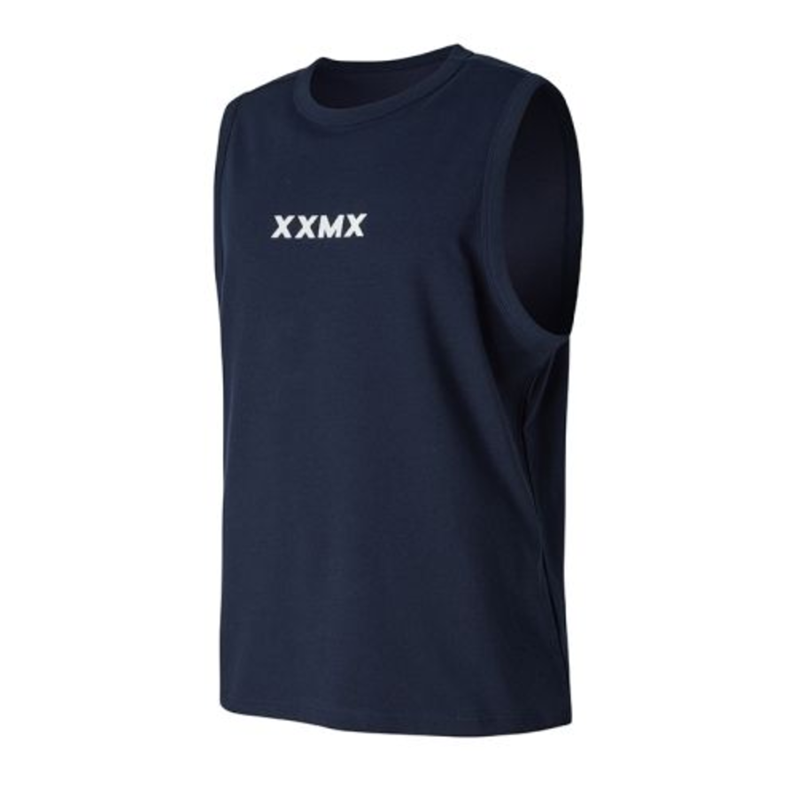 Muscle Fit Dual Sleeveless — Navy