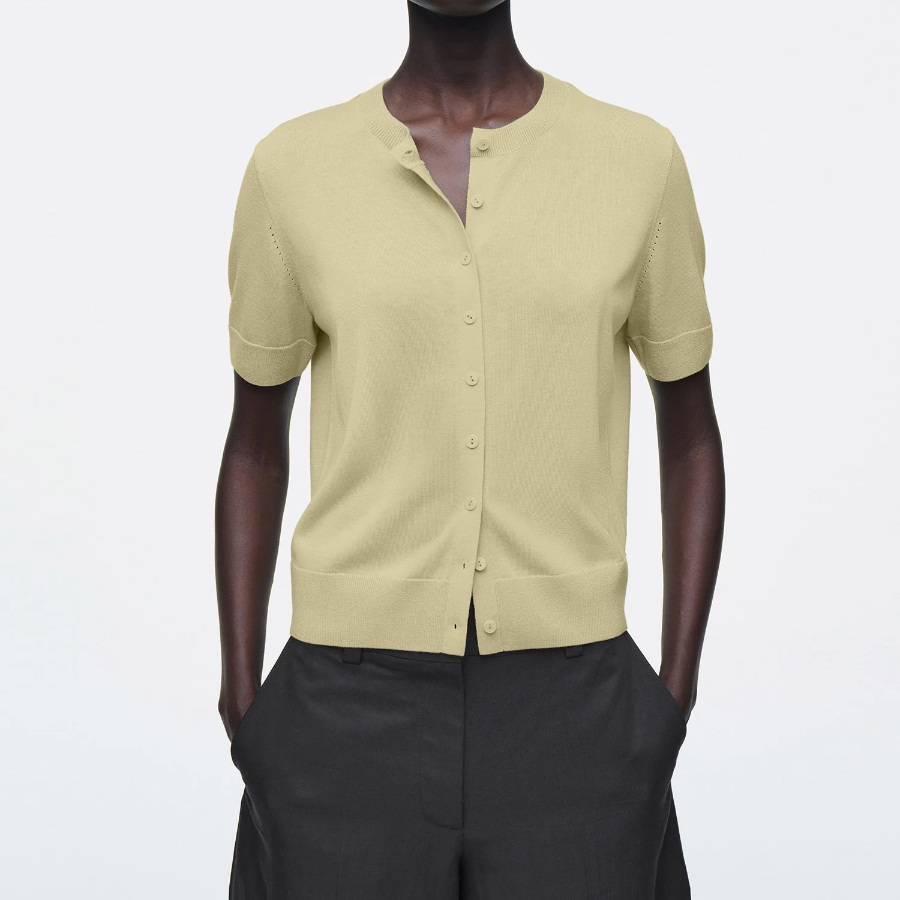 COS – Short-Sleeve Merino Wool-Blend Cardigan