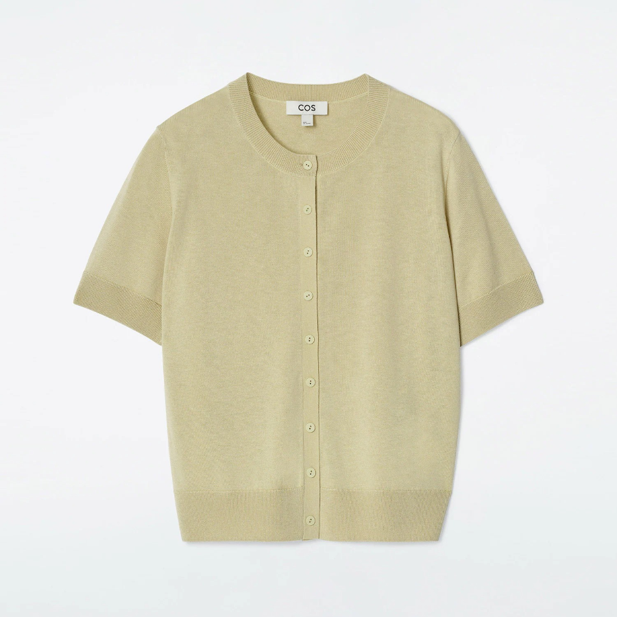 COS – Short-Sleeve Merino Wool-Blend Cardigan