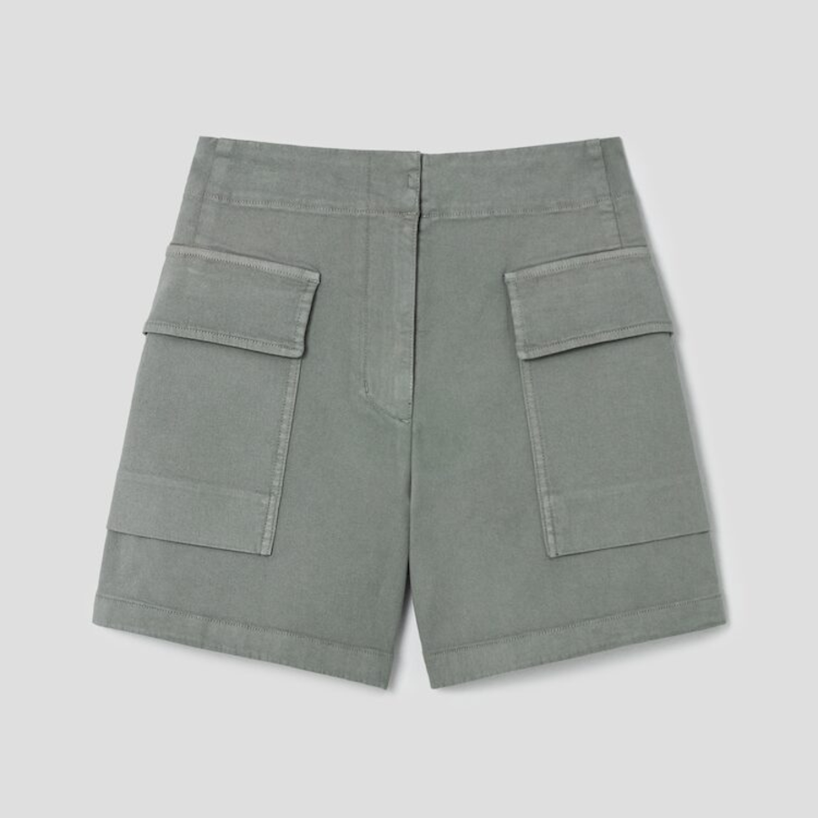 KUHO [Golf] Pocket Detail Denim Shorts – Khaki