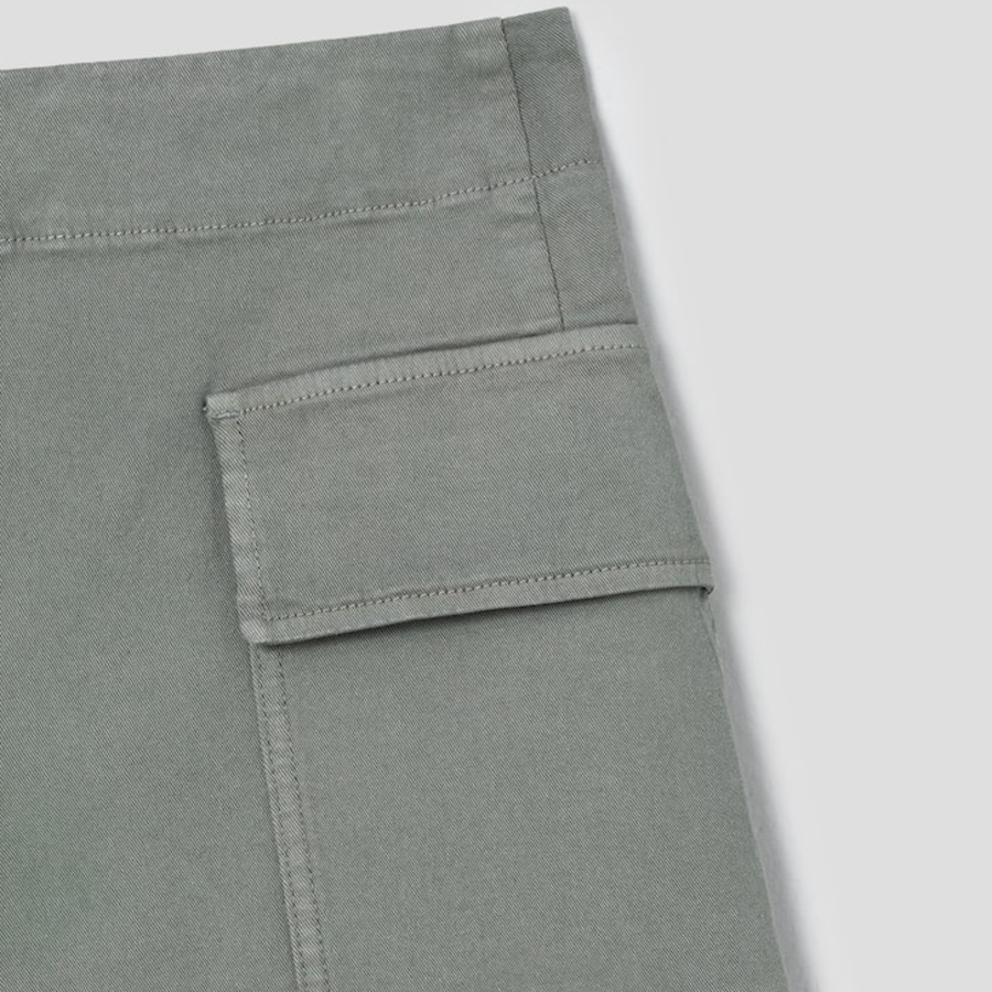 KUHO [Golf] Pocket Detail Denim Shorts – Khaki