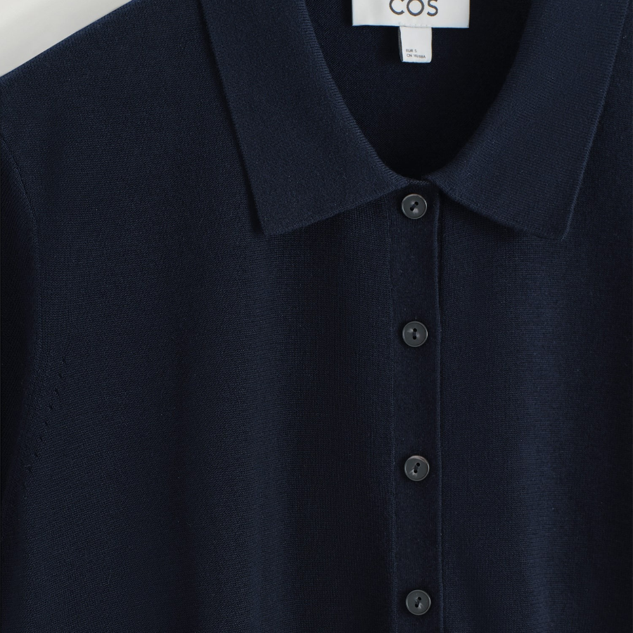 COS – Merino Wool-Blend Polo Cardigan